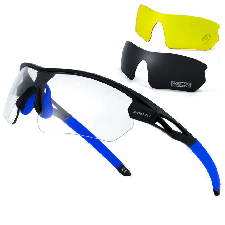 Gafas de bicicleta polarizadas flexibles Kootu